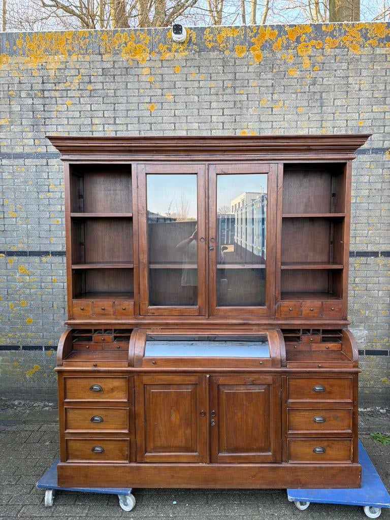 Grutterskast/kruidenierskast/klepkast/buffetkast teak, Huis en Inrichting, Ophalen of Verzenden, Zo goed als nieuw