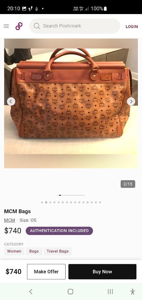 Tas echt  MCM Bags, Handtassen en Accessoires, Ophalen, Gebruikt
