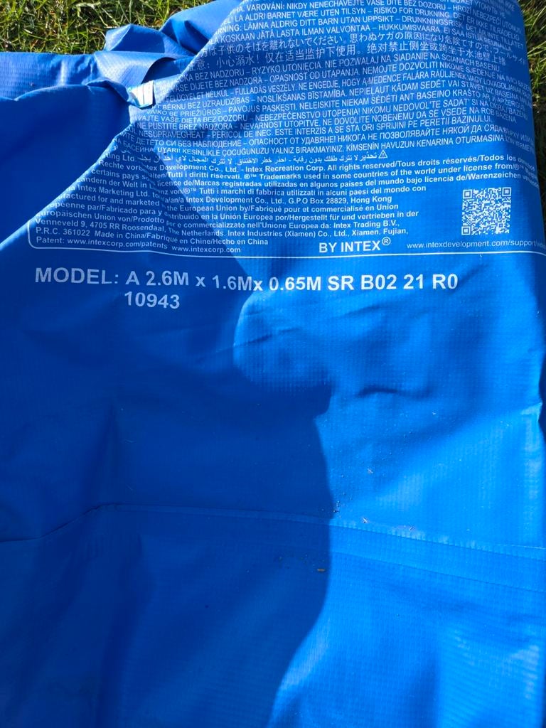 Zwembad 2.6x1.6x 0.65m, Doe-het-zelf en Bouw, Zeil en Folie, Ophalen, Zeil