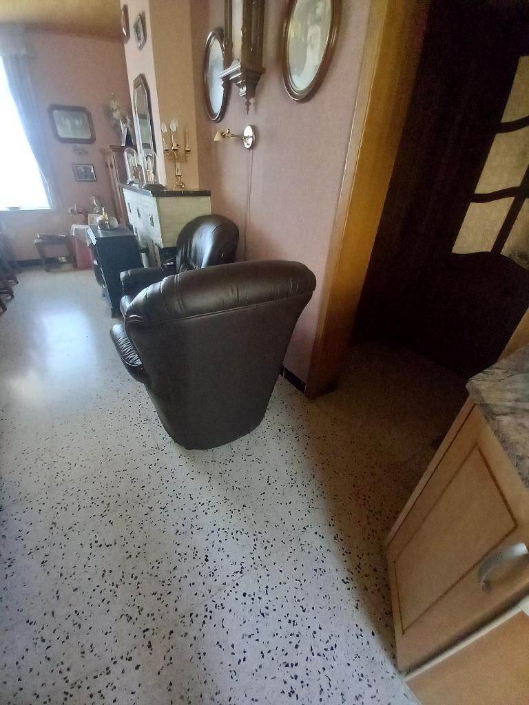 zetel / sofa / salon / bank / driezit / eenzit, Huis en Inrichting, Zetels | Zetels, Ophalen, Gebruikt, Overige maten, Rechte bank