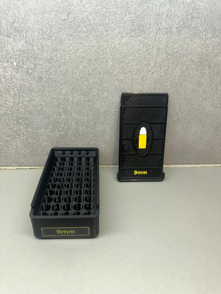 Boîte de rangement 9mm - Fait main - Noir, Ophalen of Verzenden, Nieuw