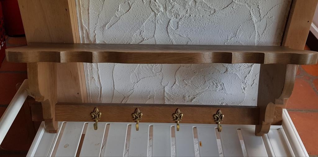 Porte-manteaux mural chêne clair, Enlèvement