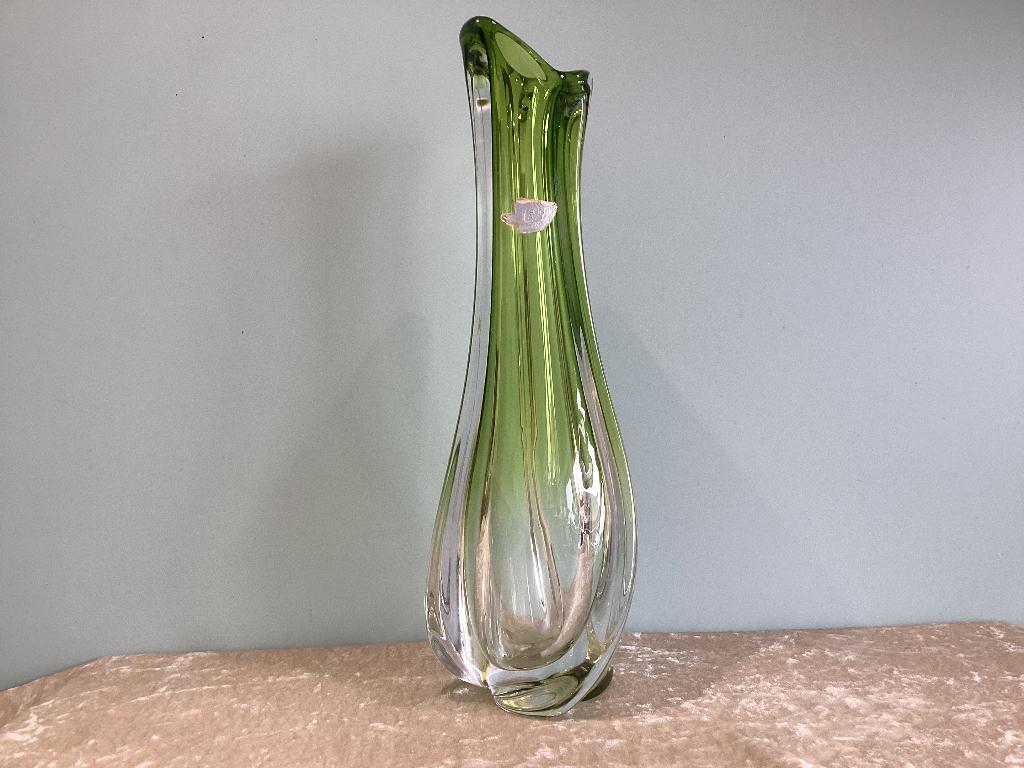 VENDU Vase Soliflore Val Saint Lambert. VSL003/BA., Antiquités & Art, Antiquités | Vases, Enlèvement