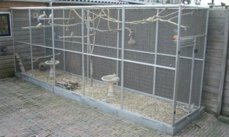 Aluminium Volière 1m x 4 meter x 2 m, Dieren en Toebehoren, Vogels | Hokken en Kooien, Ophalen, Nieuw, Aluminium, Volière