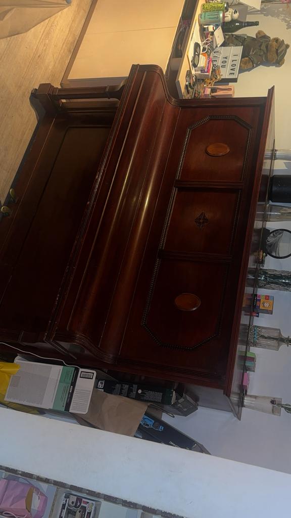 Philips pianella, Muziek en Instrumenten, Piano's, Ophalen, Gebruikt, Bruin, Piano