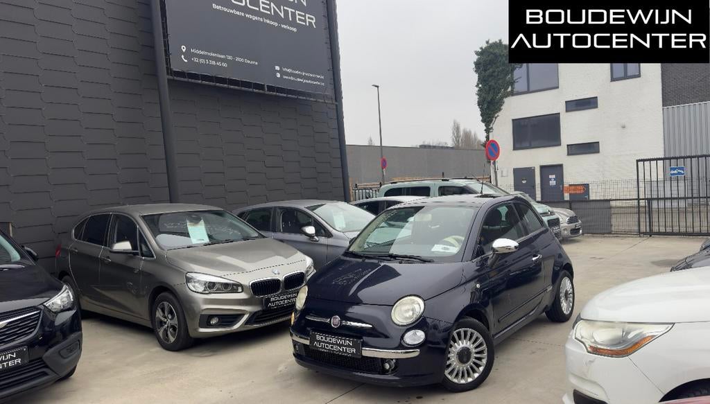 Fiat 500 1.0Benzine 2011 138.xxxkm/Stadswagen,Airco,Garantie, Voorwielaandrijving, Stof, Zwart, Zwart