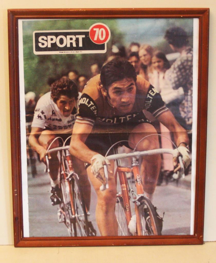 Ingekaderde Foto Van Eddy Merckx & Freddy Maertens, Ophalen of Verzenden, Gebruikt, Foto