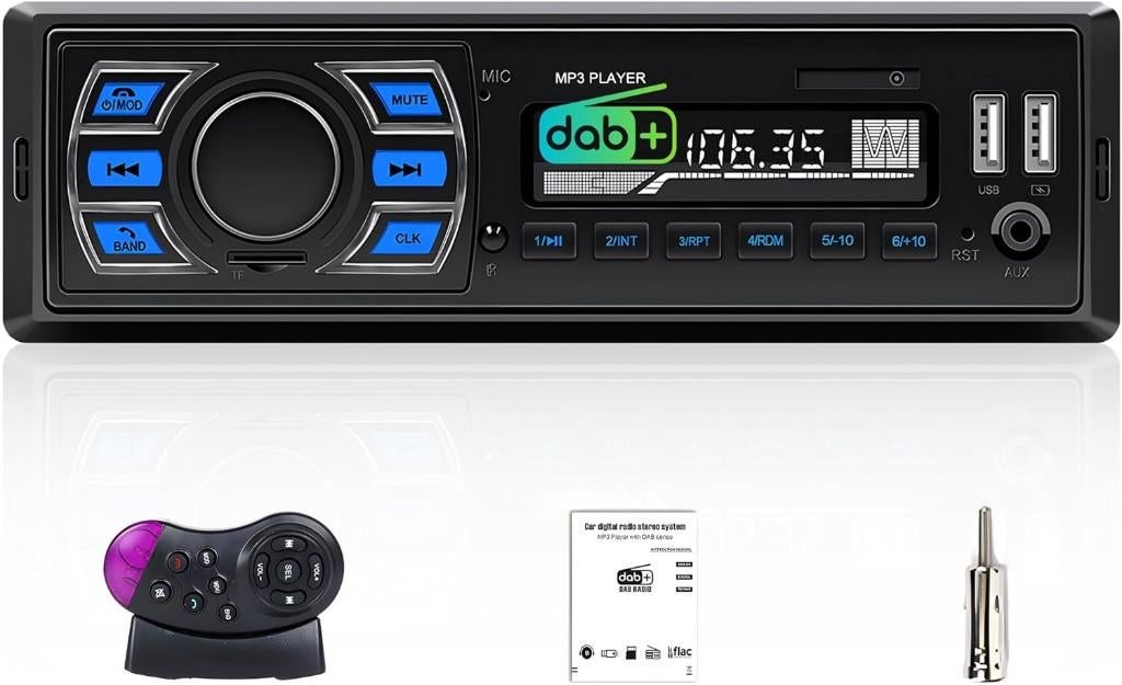 Dab Plus 1 Din autoradio met Bluetooth, Ophalen of Verzenden, Nieuw