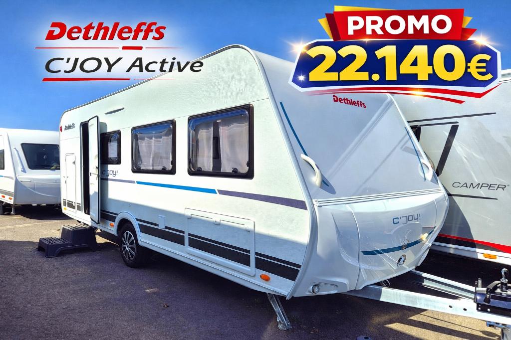 Dethleffs C'Joy 480 QLK, Caravanes & Camping, Caravanes, Entreprise, jusqu'à 6, 750 - 1000 kg, Siège de train, Dethleffs, Lit transversal