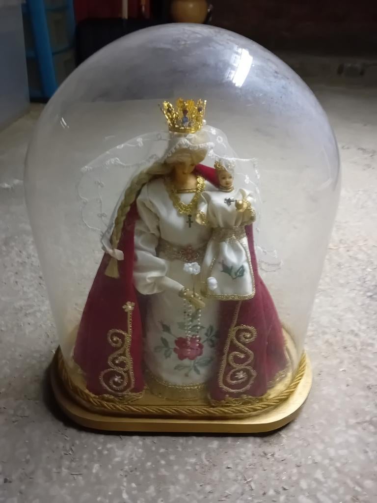 Mariabeeld met stolp, Antiek en Kunst, Ophalen