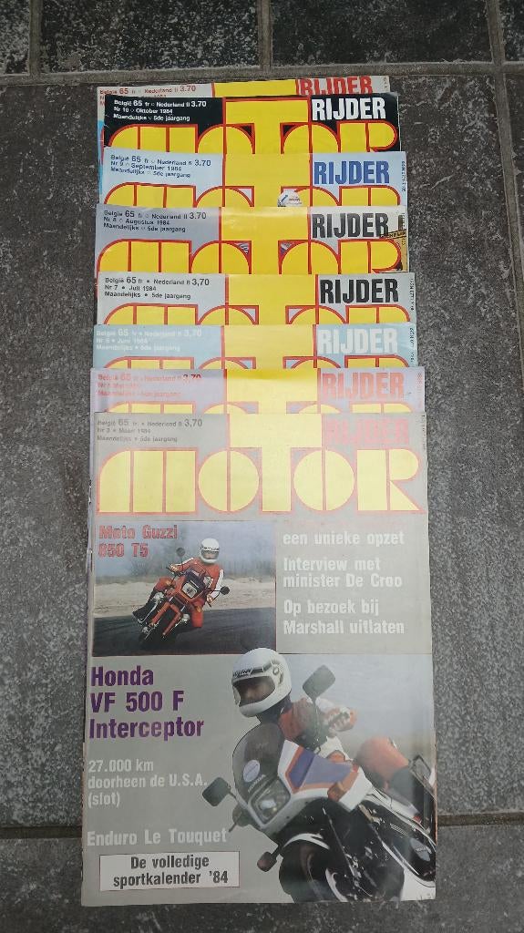 Moter tijdschriften Moter rijder, Ophalen, Gelezen, Algemeen