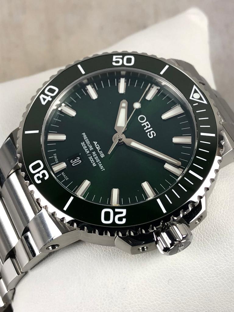 Oris Aquis Date 43,5 mm new!, Ophalen, Zo goed als nieuw, Breitling