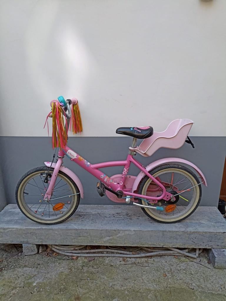 Vélo enfant decathlon rose, Enlèvement, Utilisé, 16 à 20 pouces, BTwin Décathlon