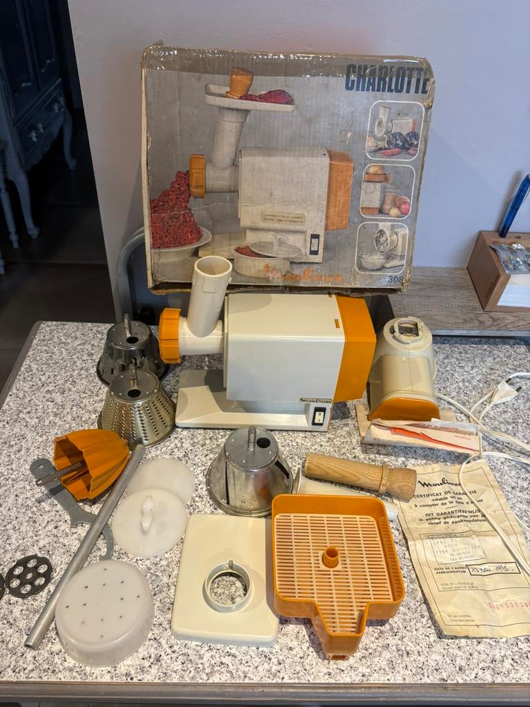 MOULINEX CHARLOTTE vintage spinnewiel, Ophalen of Verzenden, Zo goed als nieuw