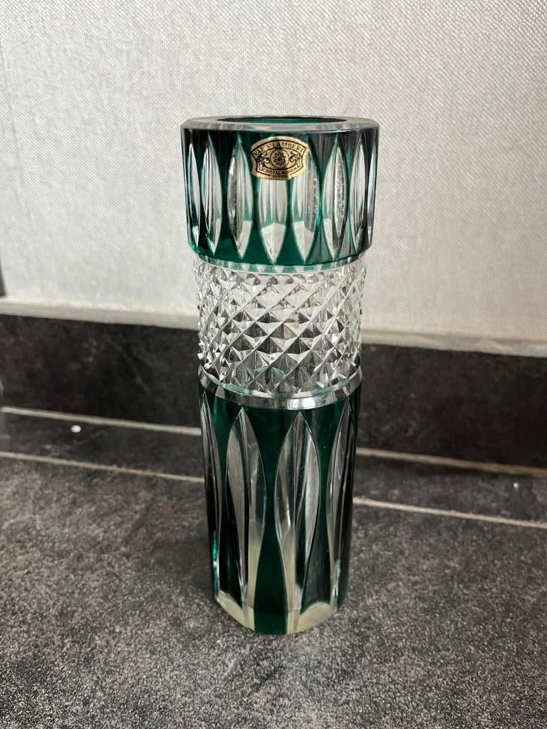 Vase étroit Val Saint Lambert - signé, Enlèvement