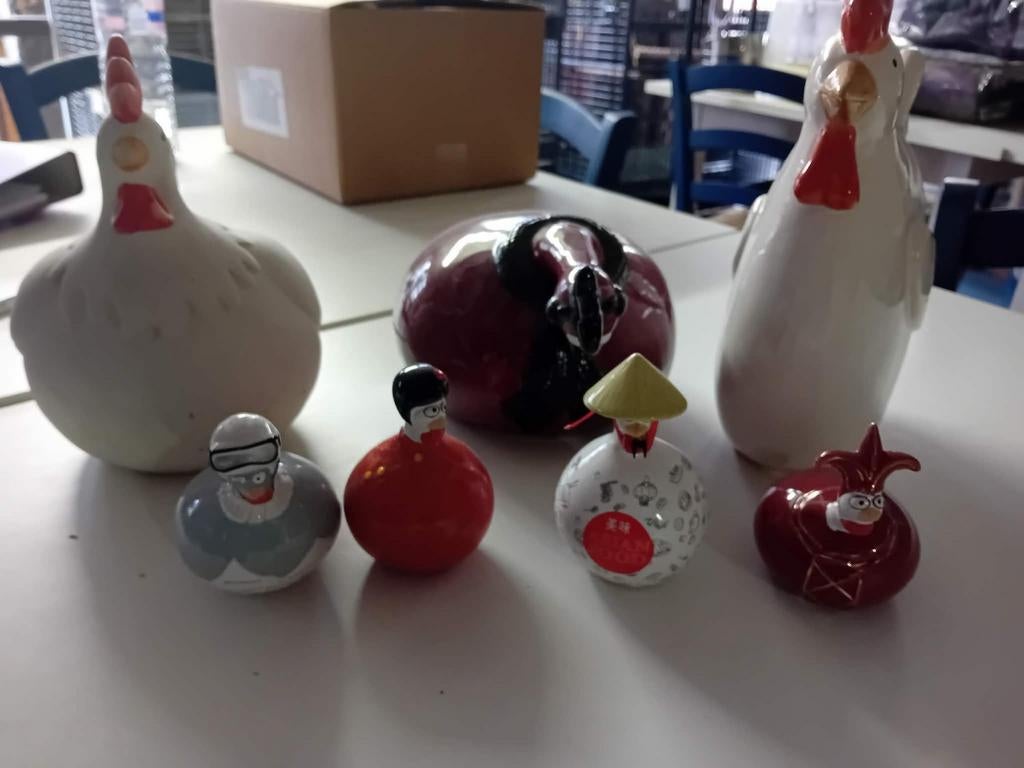 Lot de 7 poules dont 5 J-Line, Collections, Enlèvement, Neuf, Animal