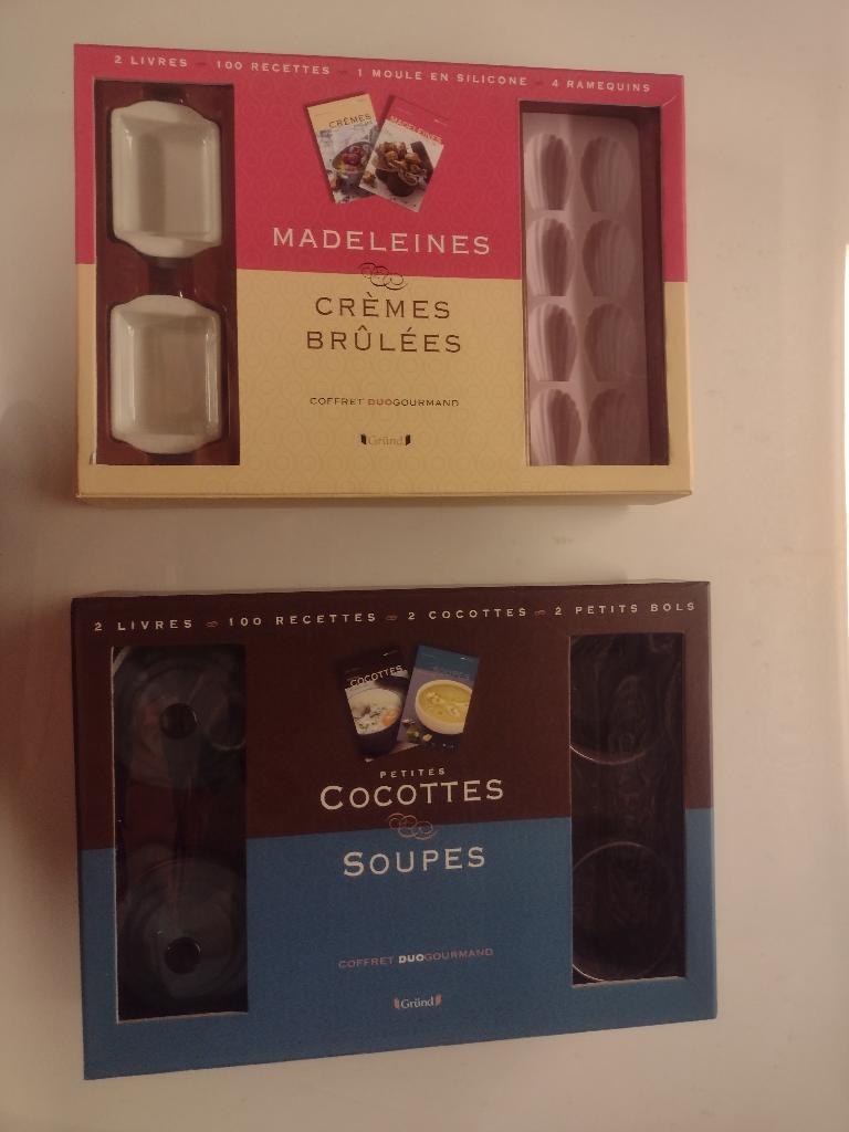 Coffrets duo gourmand cocotte soupe / madeleine crème brûlée, Enlèvement ou Envoi, Neuf