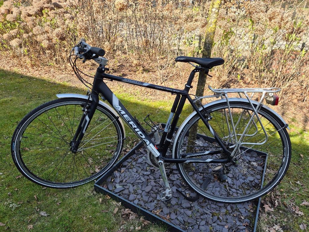 Sportieve herenfiets Merida, Fietsen en Brommers, Versnellingen, Zo goed als nieuw, 53 tot 57 cm, Ophalen