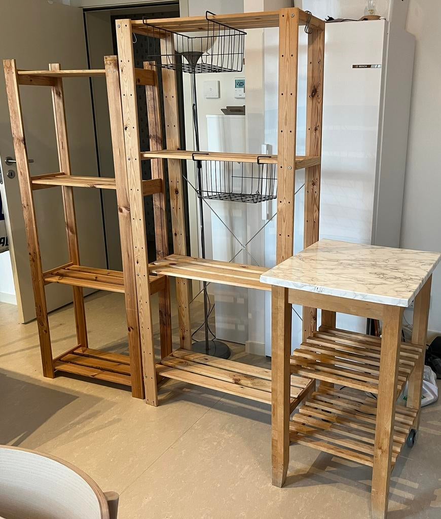 Armoire/ étagère / plan de travail ikea, Enlèvement, Utilisé