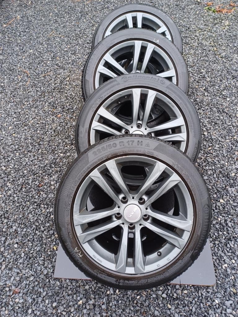 Complete 17" Brock B24 Velgenset - Steek 5x120 - Opel Insign, Enlèvement, 17 pouces, Jante(s)