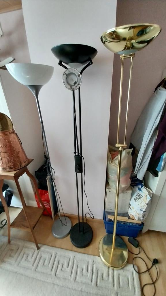 Halogeenlampen en spaarlamp, Huis en Inrichting, Lampen | Vloerlampen, Ophalen