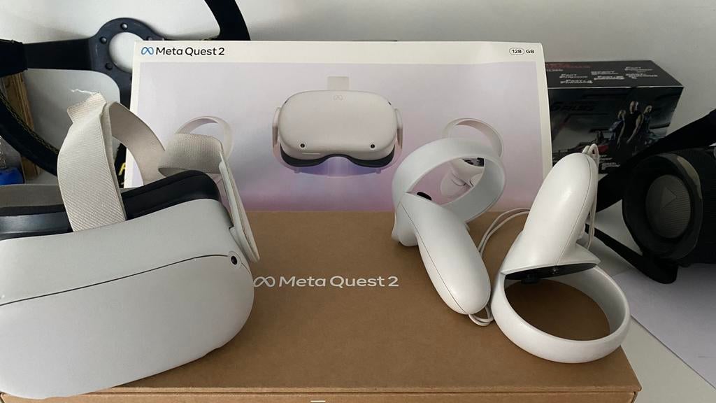 Meta quest 2 128gb, Games en Spelcomputers, Virtual Reality, Ophalen of Verzenden, Gebruikt