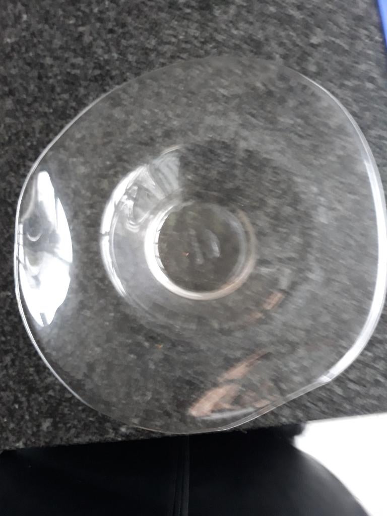 mooie grote glazen sierschaal, Ophalen of Verzenden