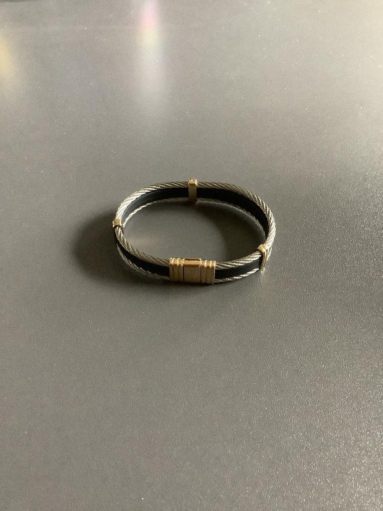 Albanu armband staal, Ophalen of Verzenden, Zo goed als nieuw, Zilver, Staal