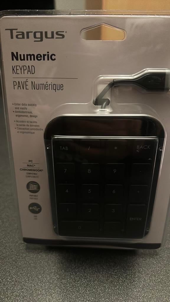 Targus Numeric Keypad, Enlèvement, Targus, Ergonomique