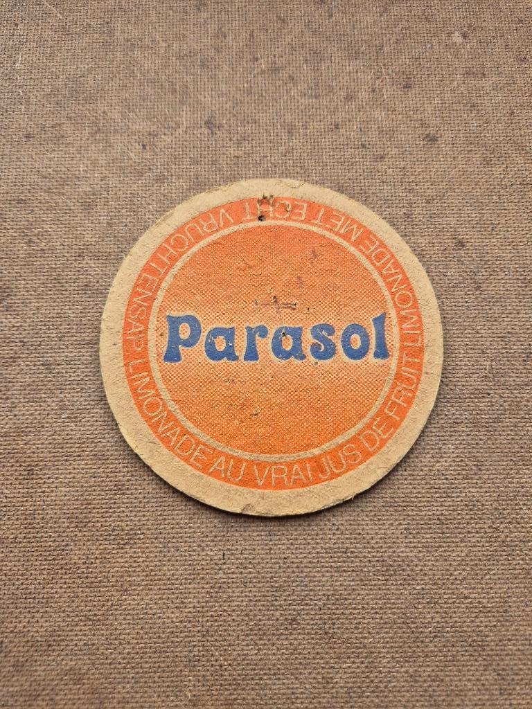 Sous bock Parasol (modèle 1), Collections, Marques de bière, Enlèvement ou Envoi, Utilisé, Sous-bock, Autres marques