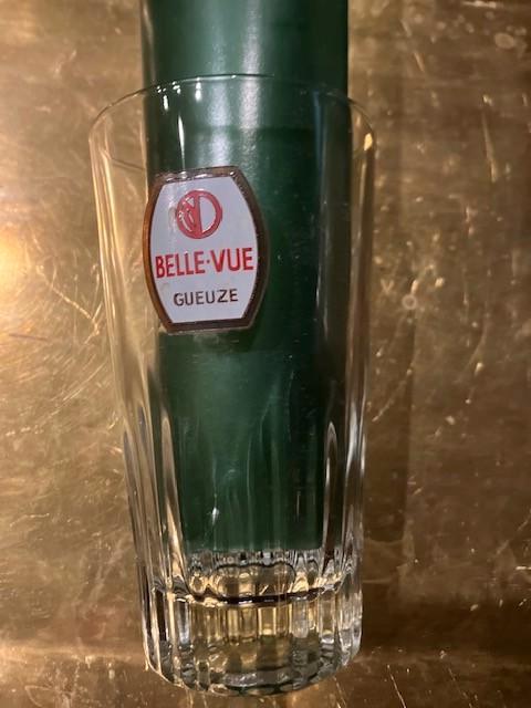 GLAS GUEUZE KRIEK BELLE-VUE 25 CL H : 15 CM, Verzamelen, Glas en Drinkglazen, Ophalen of Verzenden, Nieuw, Bierglas