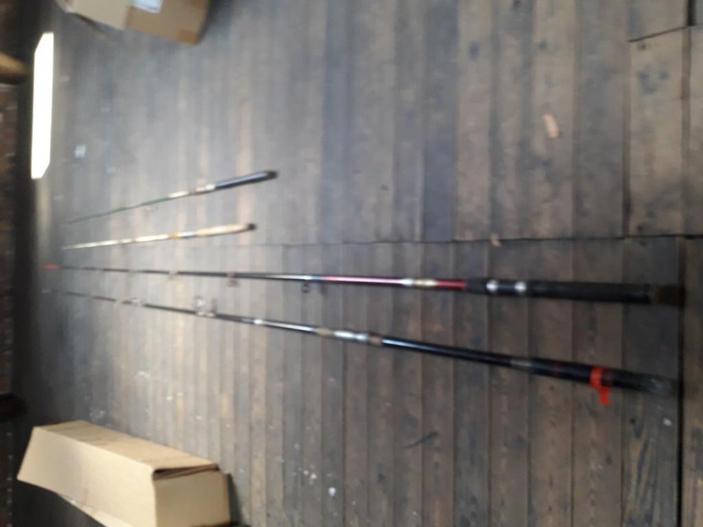 Zee Vis stokken oude modellen., Enlèvement, Comme neuf