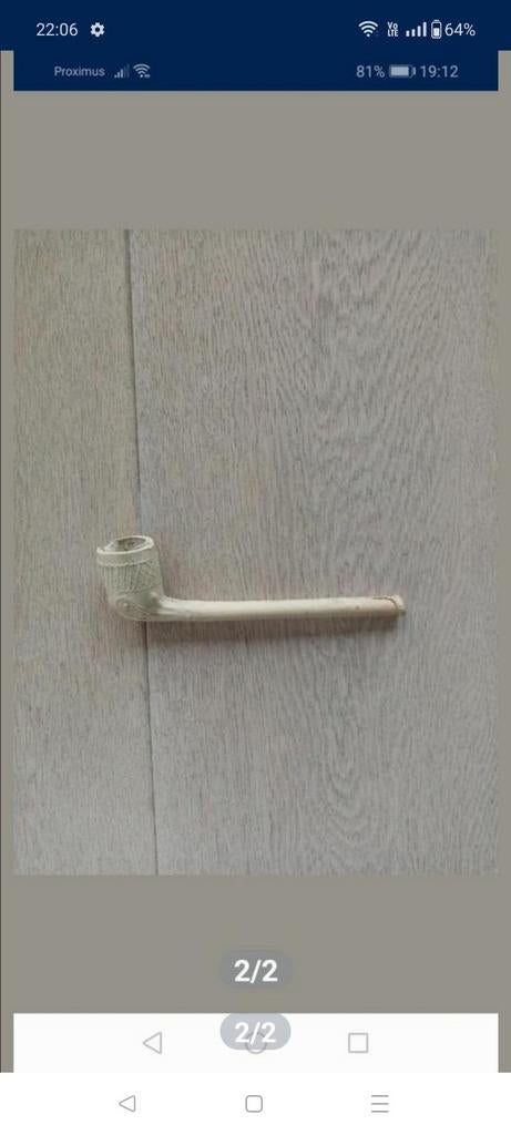 Vintage, stenen pijp., Ophalen