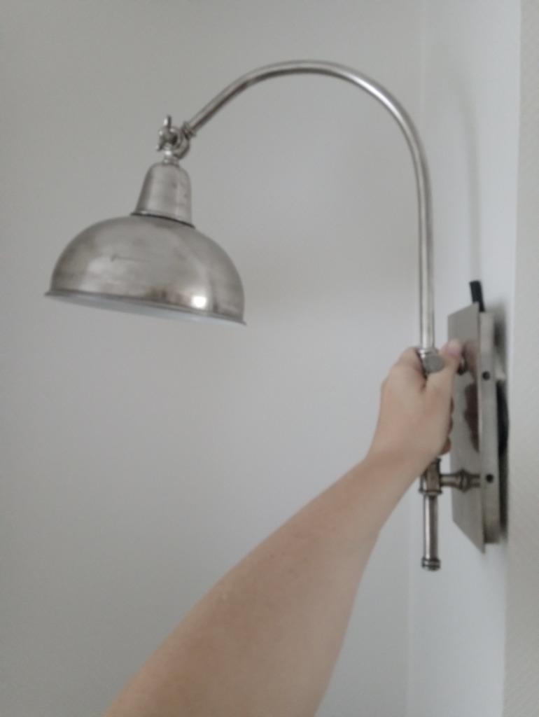 Wandlamp, Huis en Inrichting, Lampen | Wandlampen, Ophalen of Verzenden, Nieuw, Metaal, Landelijk/ industrieel