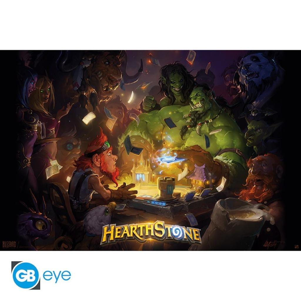 Hearthstone poster 91.5x61 nieuw, Rechthoekig Liggend, Nieuw, Ophalen of Verzenden, A1 t/m A3