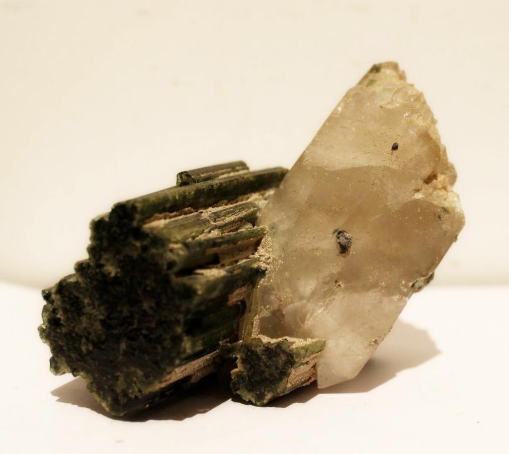 TOERMALIJN met KWARTS uit Brazilie, Ophalen of Verzenden, Mineraal