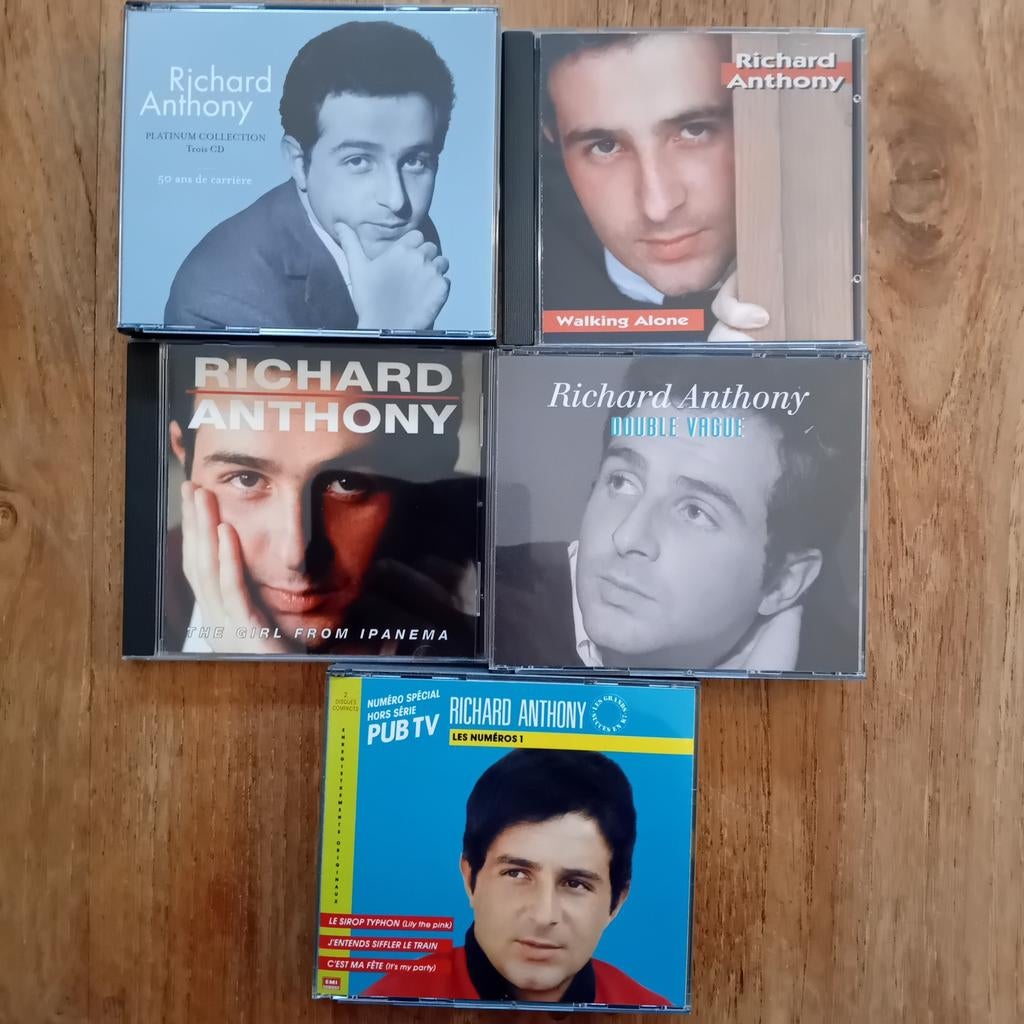 9 CD Richard Anthony., CD & DVD, Enlèvement ou Envoi, Comme neuf, Coffret