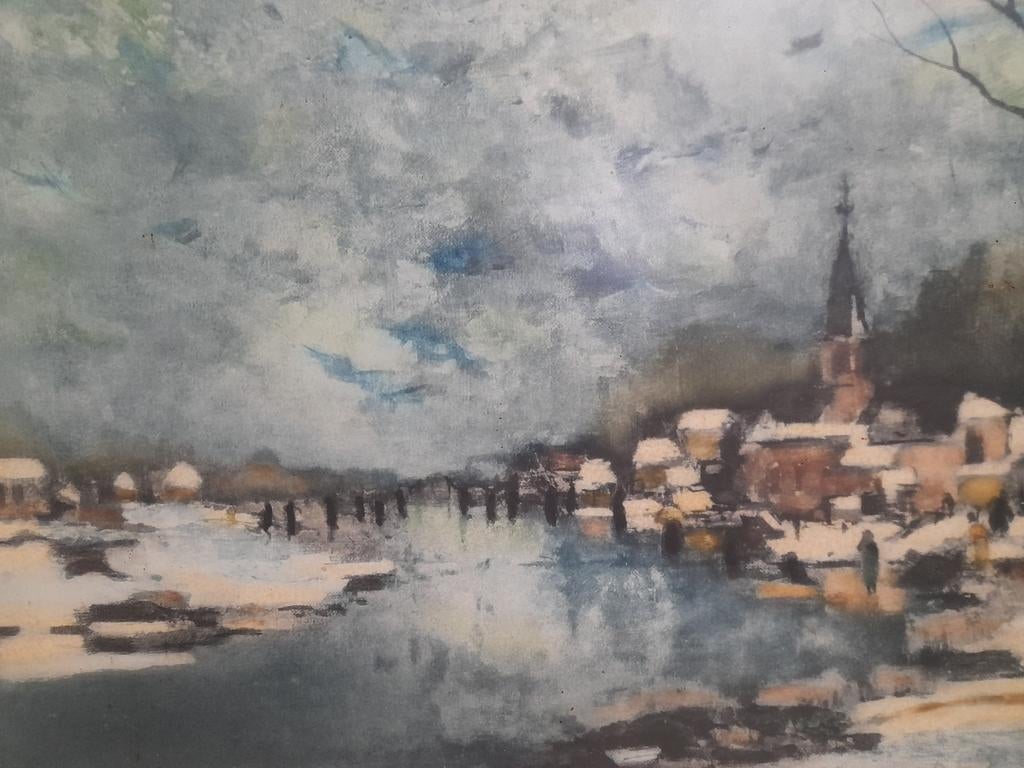 Albert Saverys - Schaatsers op de Leie, Enlèvement