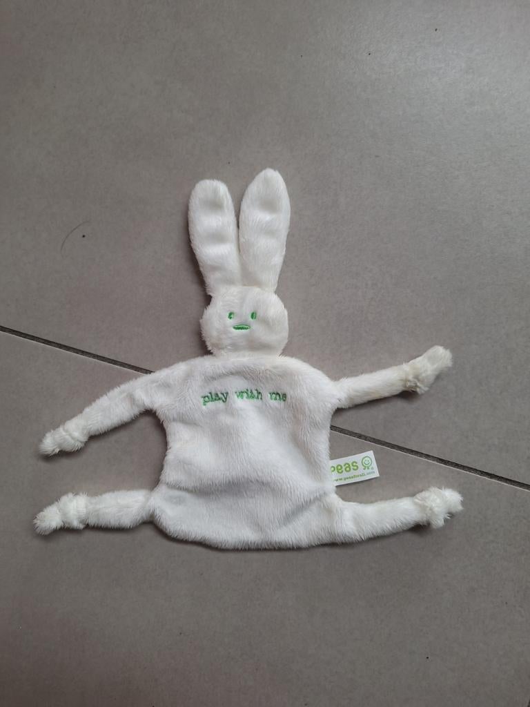 Knuffeldoekje peas, Ophalen of Verzenden, Zo goed als nieuw, Konijn