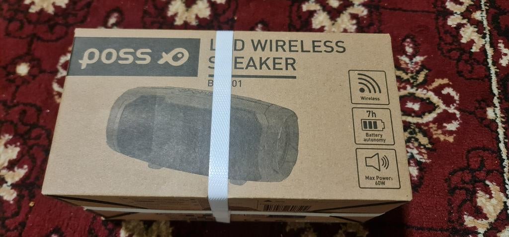 Haut-parleur Bluetooth Poss neuf.
Connexion Bluetooth
USB, Enlèvement ou Envoi