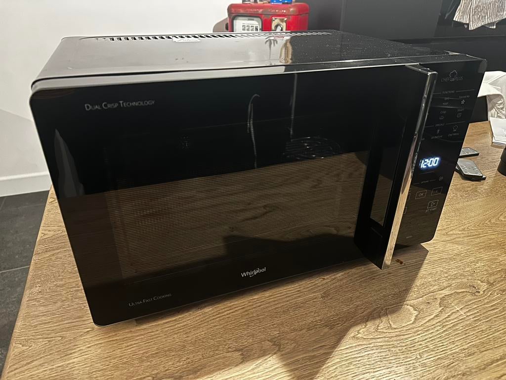 Whirlpool combimicrogolfoven Chef Plus, Elektronische apparatuur, Microgolfovens, Ophalen, Zo goed als nieuw, Draaiplateau, Combi-microgolfoven