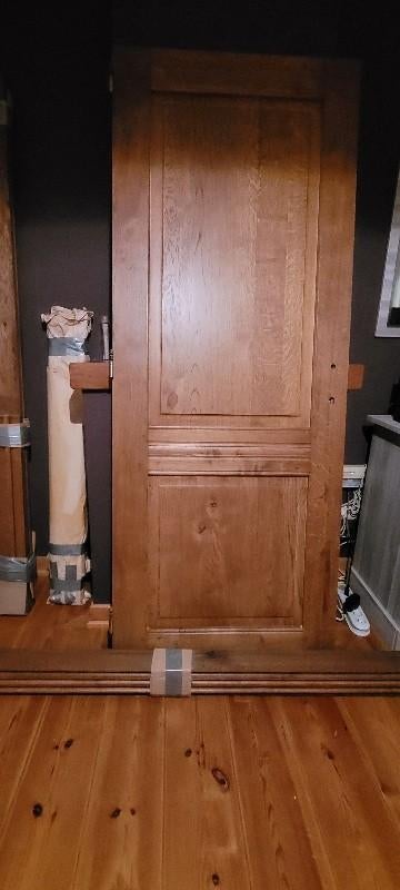 Porte chêne massif, Bricolage & Construction, Enlèvement, Neuf, Bois