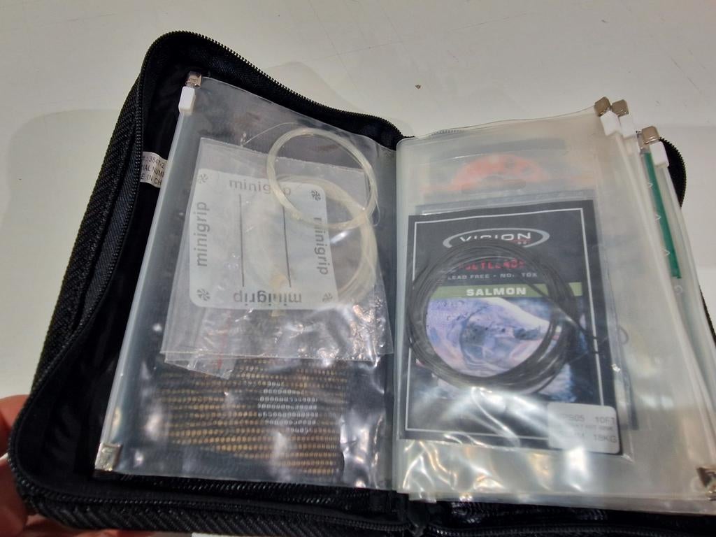 Scierra opbergmap 2 , leaders , polyleader,  sink float lijn, Sports nautiques & Bateaux, Enlèvement ou Envoi, Comme neuf