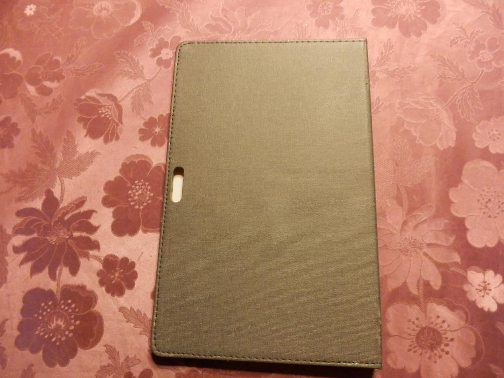 (39)- housse tablette grise, Informatique & Logiciels, Enlèvement ou Envoi, Comme neuf, Protection faces avant et arrière