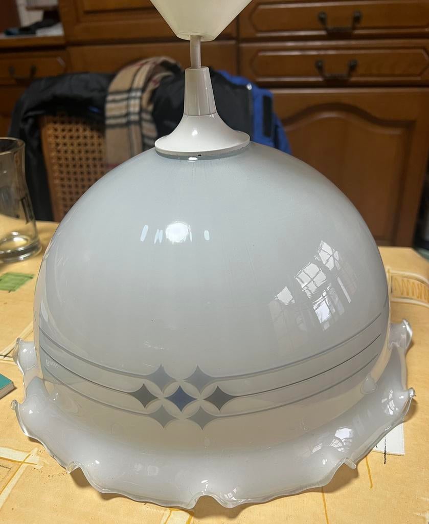 Te koop oude lamp glas, Ophalen, Zo goed als nieuw, Glas