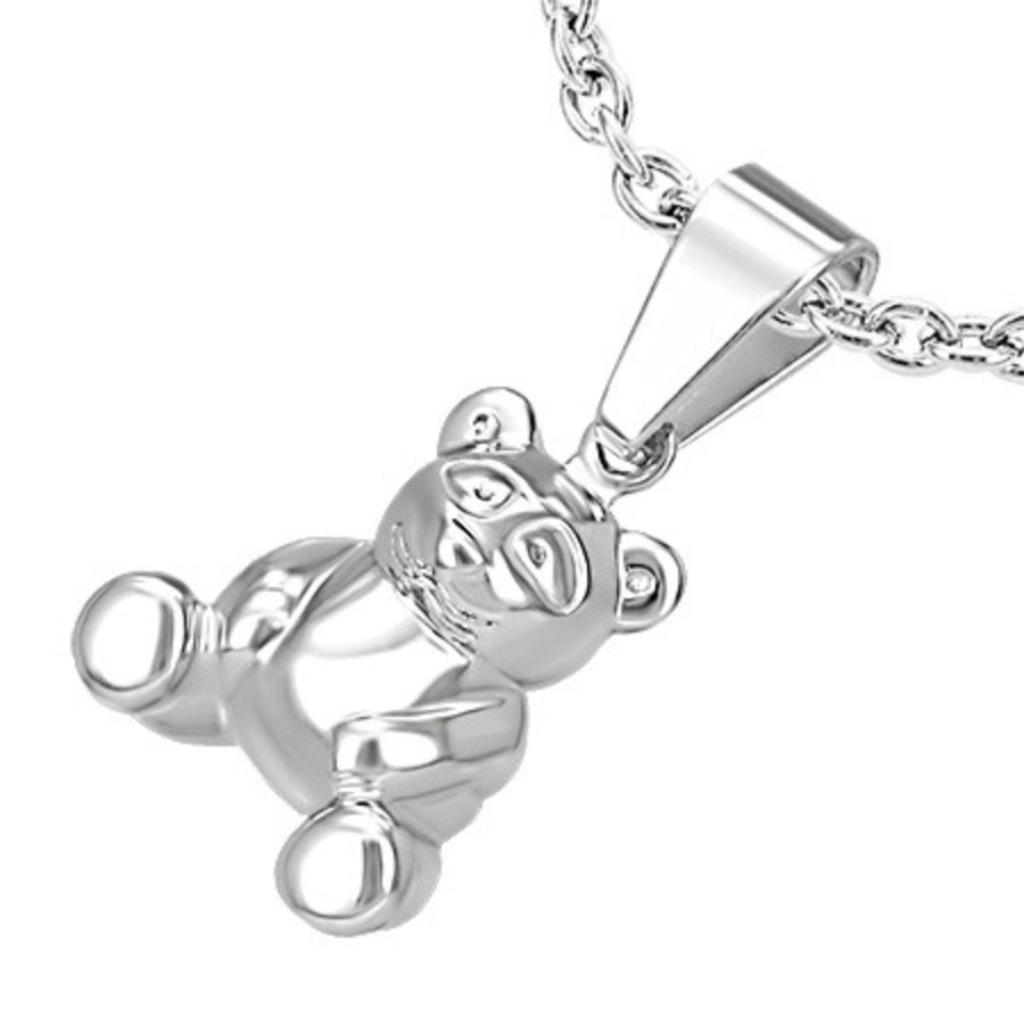 Edelstalen hanger in de vorm v/e beer, Handtassen en Accessoires, Ophalen of Verzenden, Nieuw