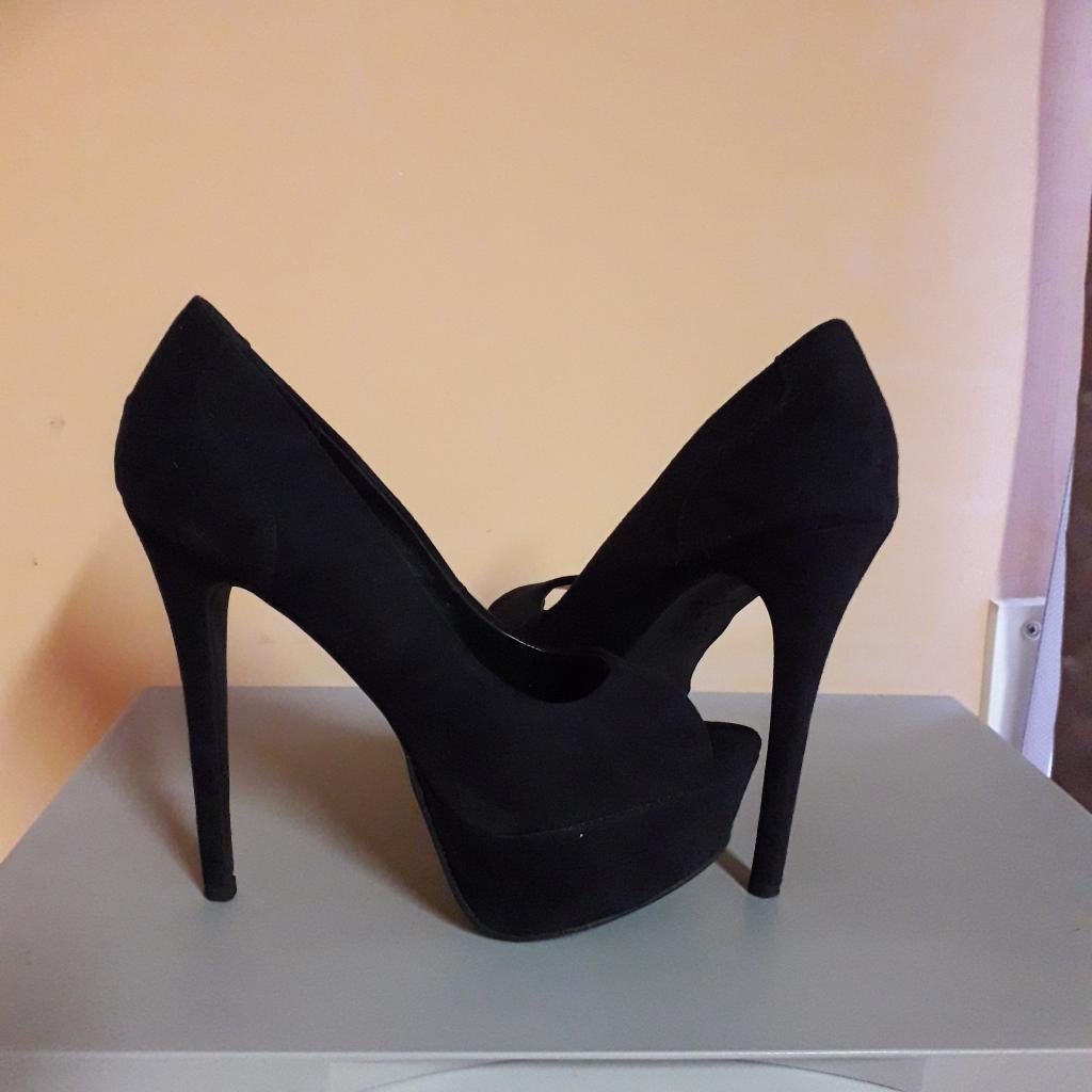 pumps, Pumps, Verzenden, Zwart, Zo goed als nieuw