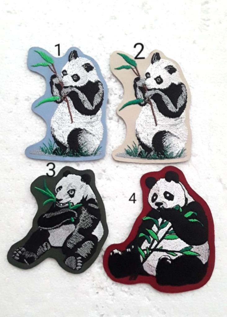 patch , écusson panda , broder , thermocollant ,10,5 /6.5 cm, Ophalen of Verzenden, Nieuw, Overige typen