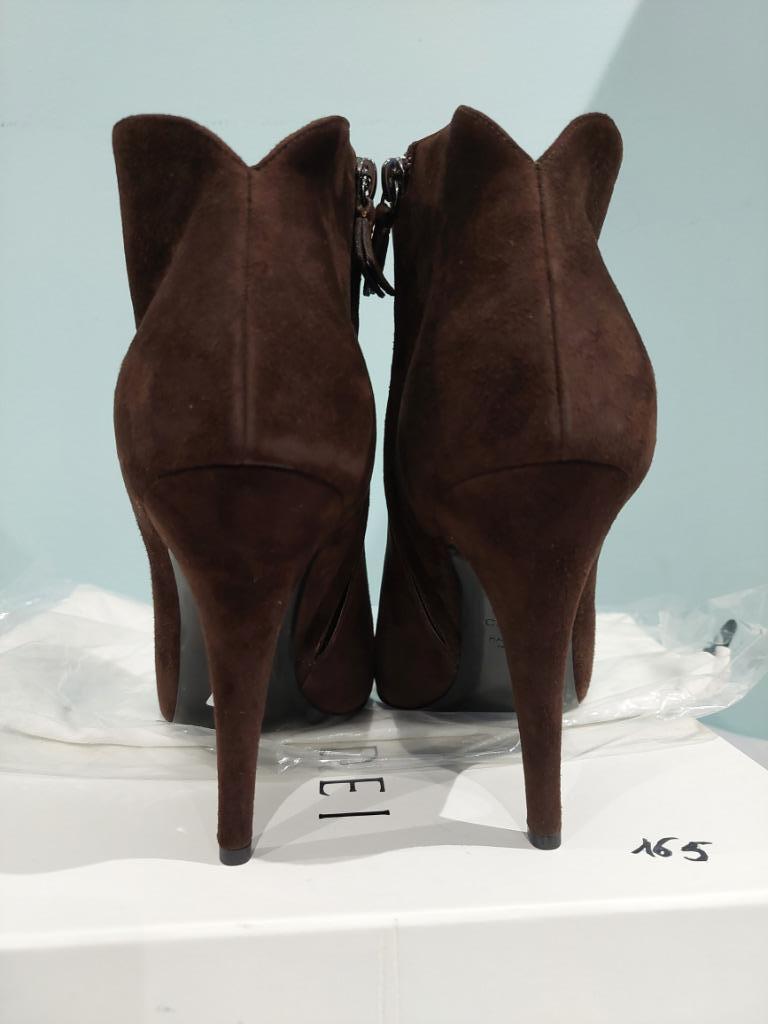 655C* CASADEI sexy boots cuir chocolat (41), Neuf, CASADEI, Brun, Boots et Botinnes