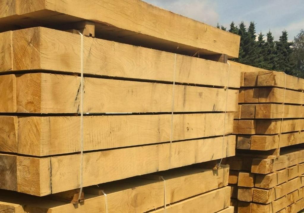 Goedkope eiken balken vanaf € 8.30 /stuk !, Ophalen, Nieuw, 250 cm of meer, Balken